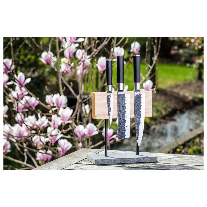 Set couteaux - FORGED - BRUTE - Acier Japonais 440c - Manche en bois Dalbergia - 3 pieces