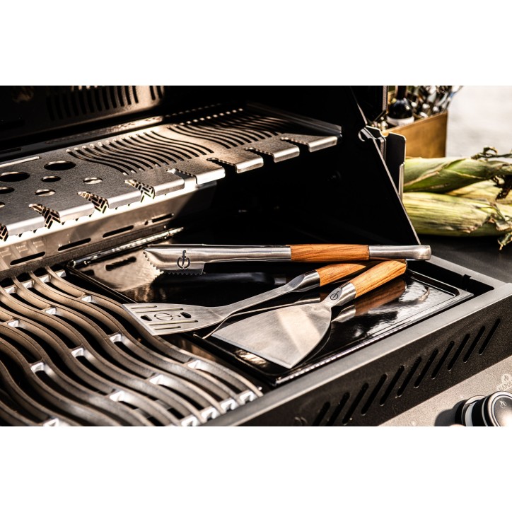 Spatule plancha - FORGED - CHURRASCO - Acier inoxydable S - 34,5 x 16,5 x 4,55 cm