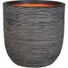 CAPI EUROPE Jardiniere NATURE RIB - 43x41 cm - Anthracite