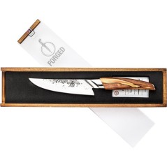Couteau du chef - FORGED - KATAI - Acier VG10 - Manche en bois de racine - L 16 cm