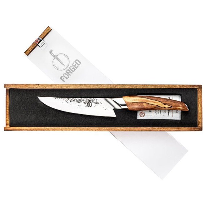 Couteau du chef - FORGED - KATAI - Acier VG10 - Manche en bois de racine - L 16 cm