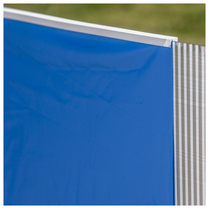 Liner bleu - GRE - 5 × 3 m x H 1,20 m - 40/100e - Jonc d'accroche
