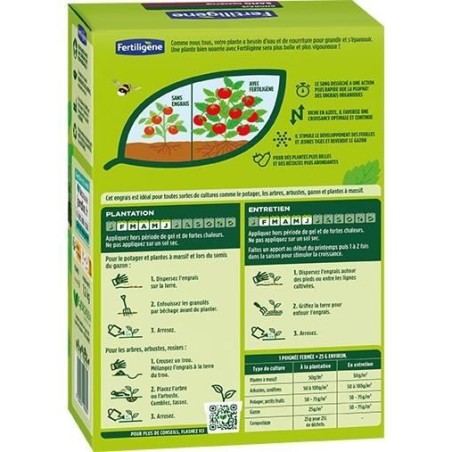 Sang desséché UAB - FERTILIGENE - FSAN12 - 1,2 kg - Effet coup de fouet - Idéal pour les fleurs et le potager