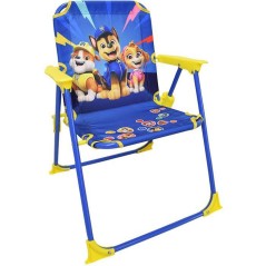 Salon de jardin FUN HOUSE PAT'PATROUILLE - 1 table 46 x Ø46 cm, 2 chaises 53 x L.38,5 x P.37,5 cm et 1 parasol H.125 x Ø100 cm