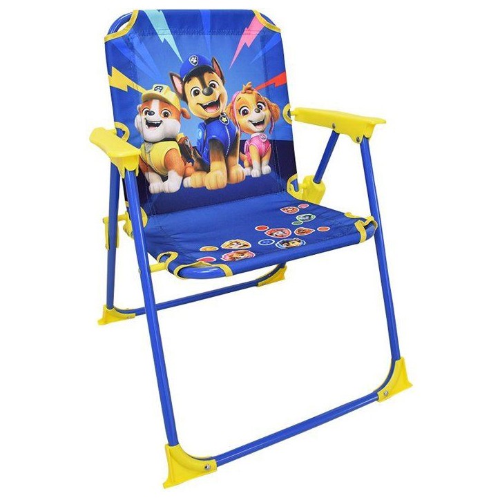 Salon de jardin FUN HOUSE PAT'PATROUILLE - 1 table 46 x Ø46 cm, 2 chaises 53 x L.38,5 x P.37,5 cm et 1 parasol H.125 x Ø100 cm Salon de jardin FUN HOUSE PAT'PATROUILLE - 1 table 46 x Ø46 cm, 2 chaises 53 x L.38,5 x P.37,5 cm et 1 parasol H.125 x Ø100 cm