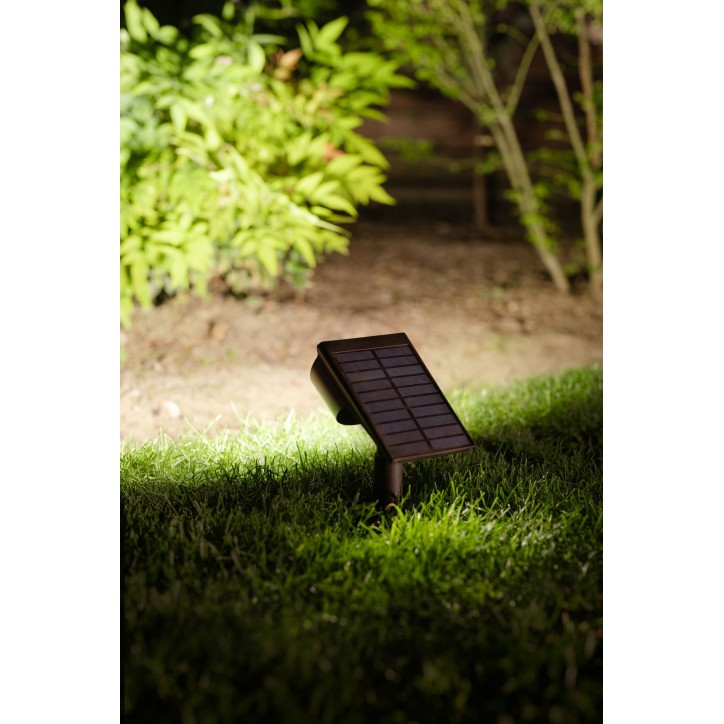 Spot solaire a planter - GALIX - G2603 - 300 Lumens Double éclairage (option Applique) - Détecteur de présence