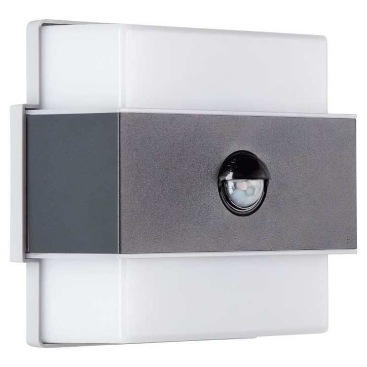 Applique murale extérieure - BRILLIANT - ARCHIE - + détecteur - Métal et plastique - Anthracite - LED intégrée - 7,5 W IP44