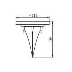 Spot encastrable - GALIX - G4525 - Inox 8 LED SMD