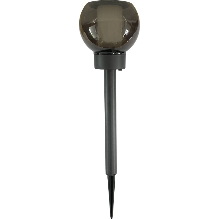 Lanterne solaire - GALIX - G2625 - Effet flamme naturelle - 12 LED SMD - Ambrée - Ø 10,5 cm - H 41 cm - 4 Lumens