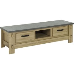Meuble TV BROCELIANDE – Finition Chene Clair – 172 × 50 × 49 cm