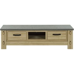 Meuble TV BROCELIANDE – Finition Chene Clair – 172 × 50 × 49 cm – GAMI