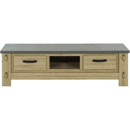 Meuble TV BROCELIANDE – Finition Chene Clair – 172 × 50 × 49 cm – GAMI
