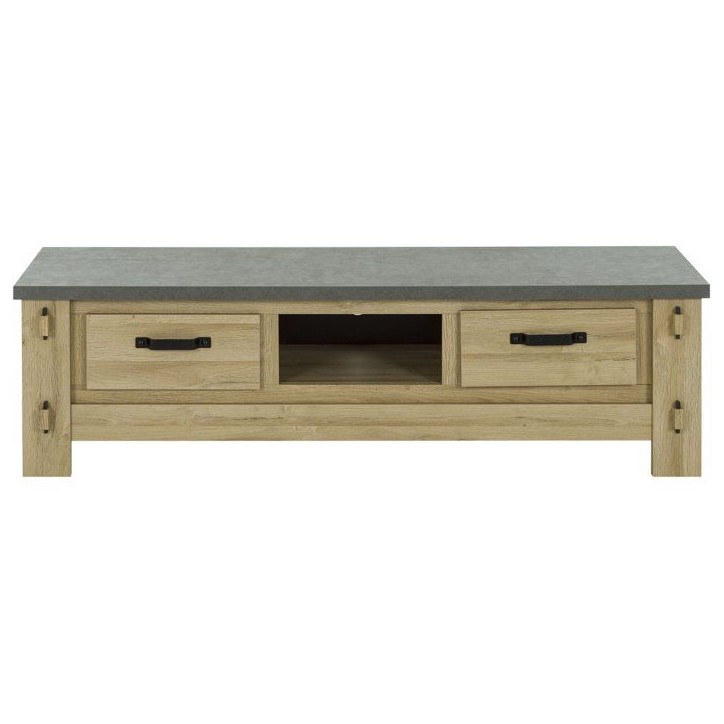 Meuble TV BROCELIANDE – Finition Chene Clair – 172 × 50 × 49 cm – GAMI Meuble TV BROCELIANDE – Finition Chene Clair – 172 × 50 × 49 cm – GAMI