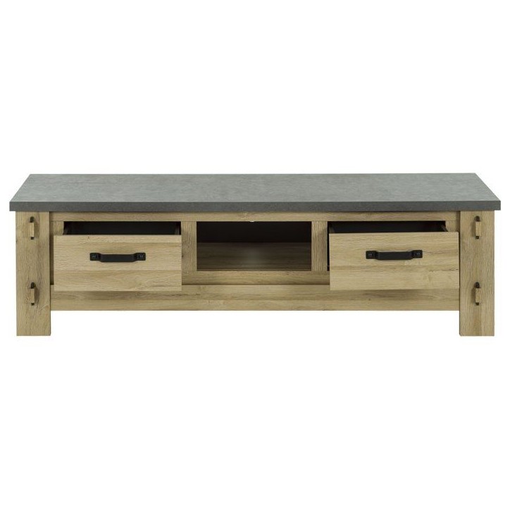 Meuble TV BROCELIANDE – Finition Chene Clair – 172 × 50 × 49 cm – GAMI Meuble TV BROCELIANDE – Finition Chene Clair – 172 × 50 × 49 cm – GAMI