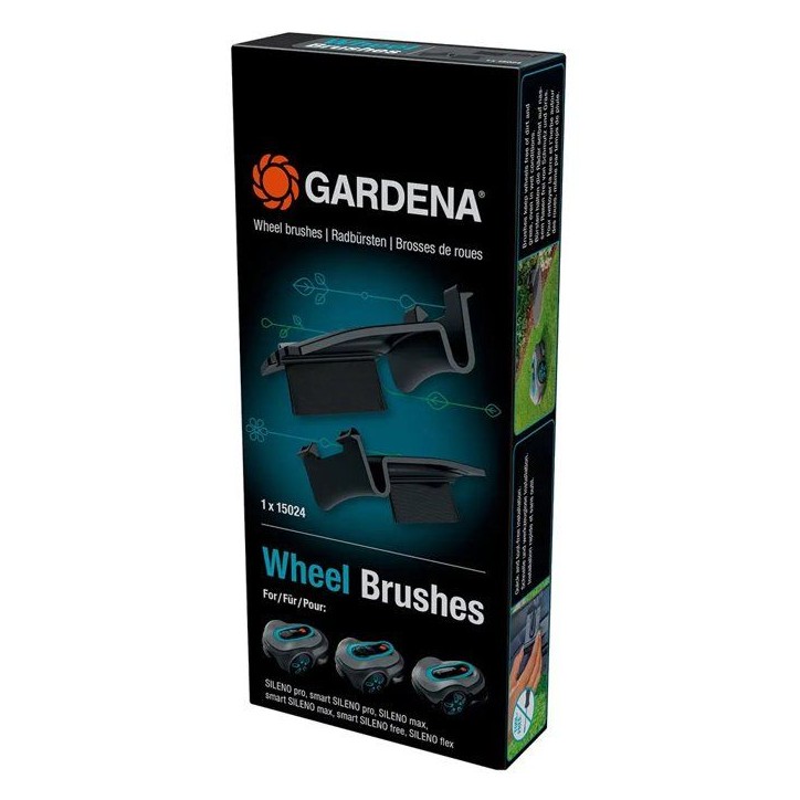 Brosses de nettoyage roues - GARDENA - SILENO - Compatible max free sense Brosses de nettoyage roues - GARDENA - SILENO - Compatible max free sense