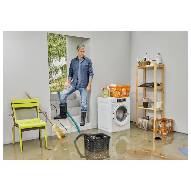 Kit anti-inondations - GARDENA - 9000 - Tuyau de refoulement de 10 m + caisse de 29 L - 9000 l/h - 300 W - Avec accessoires