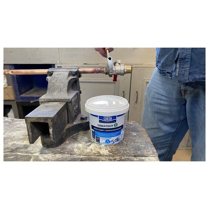 Pâte a joint Gebatout 2 - GEB - Compatible eau potable - Pot 500 g Pâte a joint Gebatout 2 - GEB - Compatible eau potable - Pot 500 g