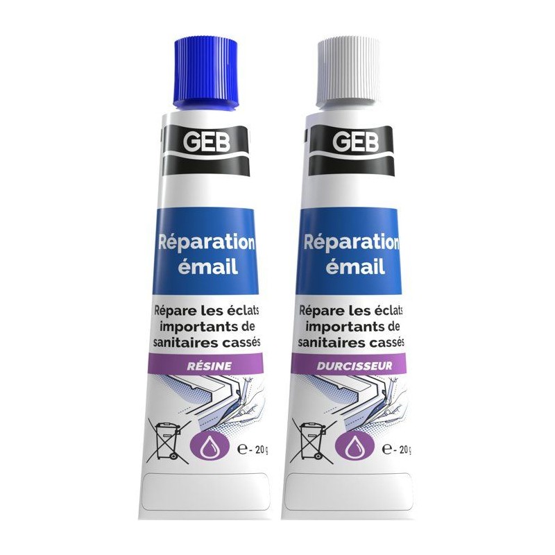 Réparation émail - GEB - Bi-composant - Blanc