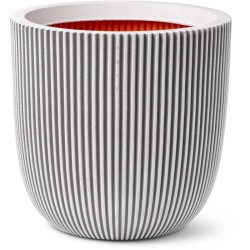 CAPI EUROPE Pot de fleurs GROOVE NL - 43x41 cm - Ivoire - Résistant a