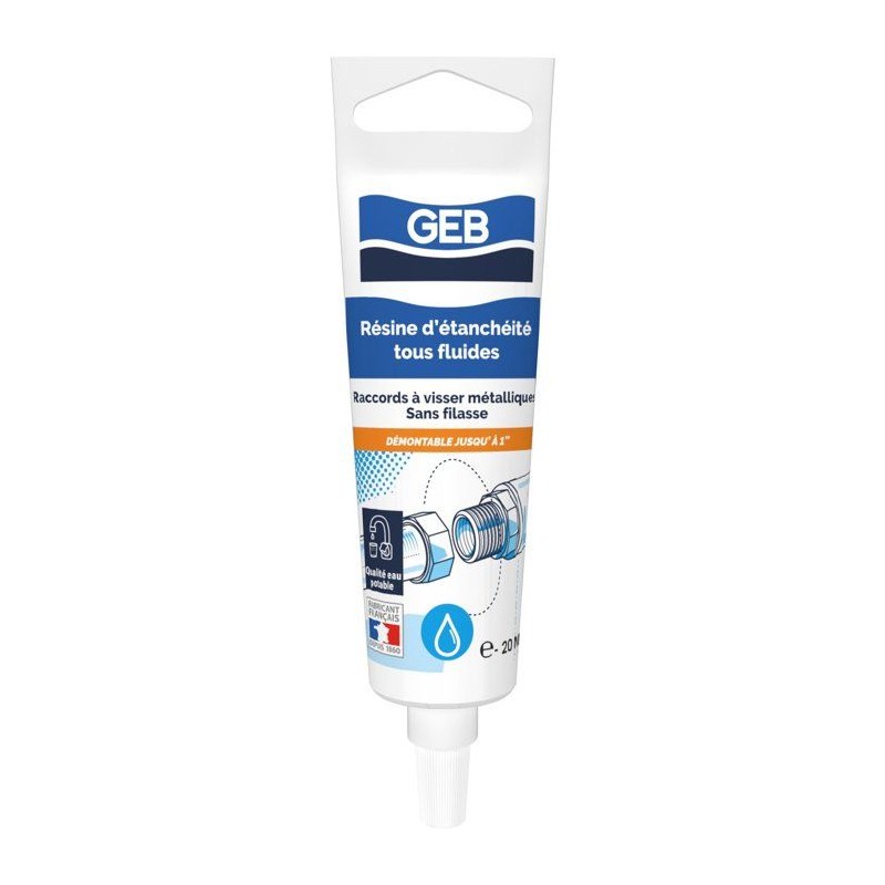Résine d'étanchéité tous fluides - GEB - Compatible eau potable -