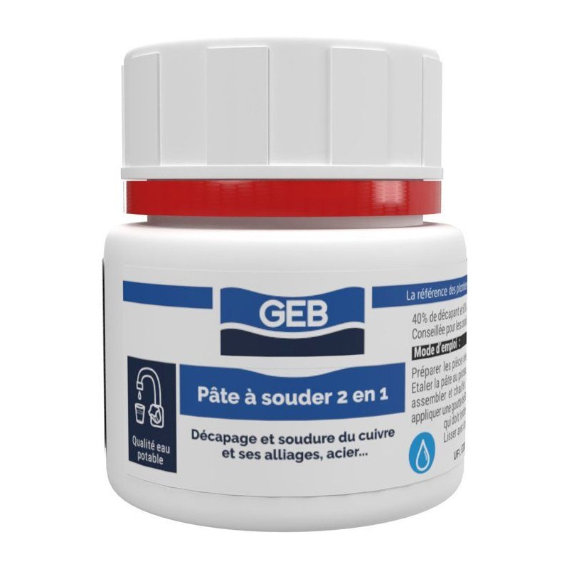 Pâte a souder 2en1 - GEB - Décape et brase - Pot 150 g