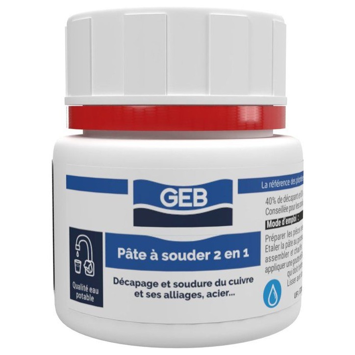 Pâte a souder 2en1 - GEB - Décape et brase - Pot 150 g