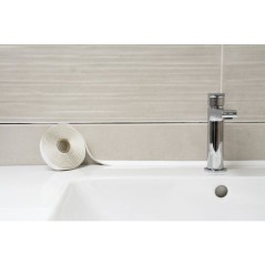 Joint pret a poser - GEB - Largeur 15 mm x 3,35 m - Blanc