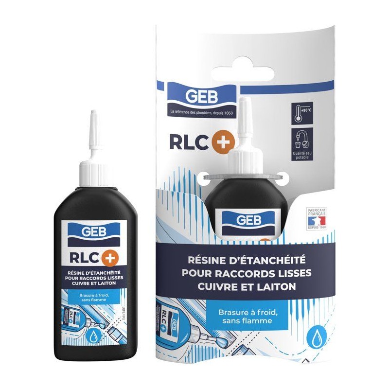 RLC + Résine pour raccordement laiton, cuivre sans flamme - GEB - 30