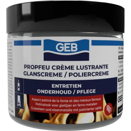 Creme lustrante Propfeu- GEB - Entretien et protege la fonte - Pot 220