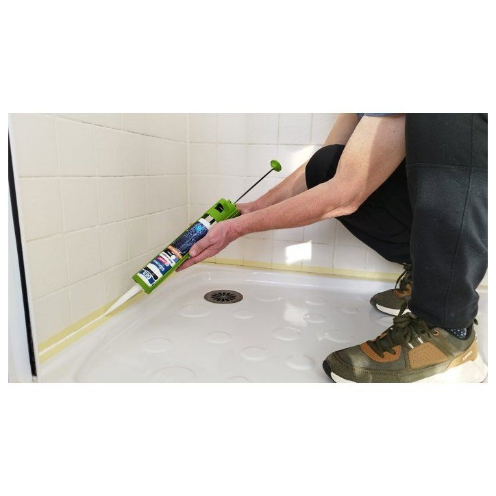 Silicone sanitaire multi-supports - 60 Chrono - GEB - Blanc - 280 ml Silicone sanitaire multi-supports - 60 Chrono - GEB - Blanc - 280 ml