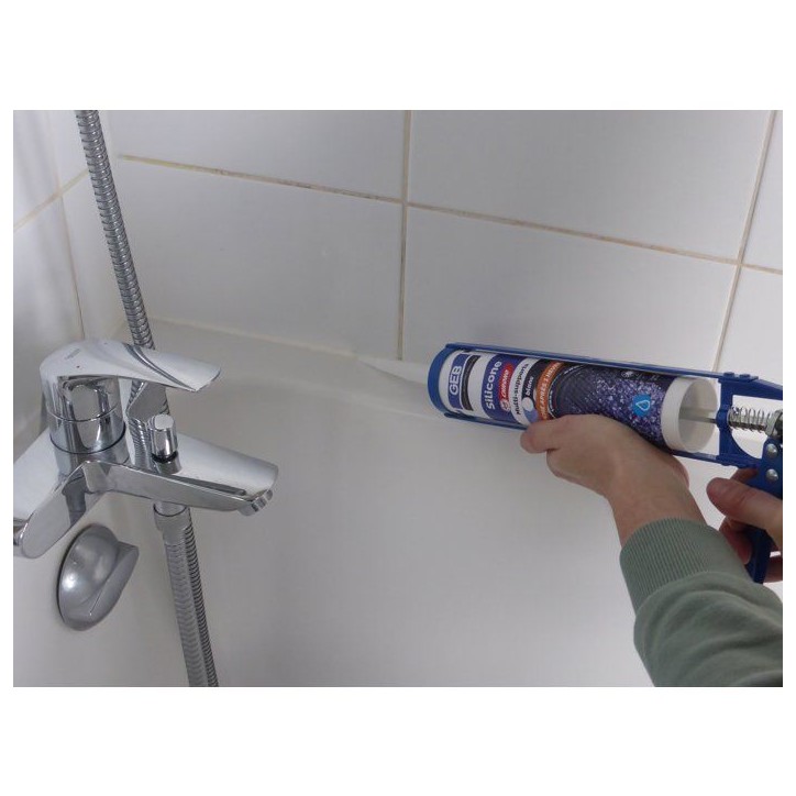 Silicone sanitaire multi-supports - 60 Chrono - GEB - Translucide - 280 ml Silicone sanitaire multi-supports - 60 Chrono - GEB - Translucide - 280 ml