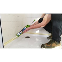 Silicone sanitaire multi-supports - 60 Chrono - GEB - Translucide - 28