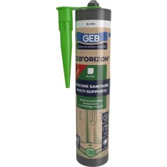 Silicone sanitaire Multi-supports - GEB'ORIZON - GEB - Blanc - 310 ml