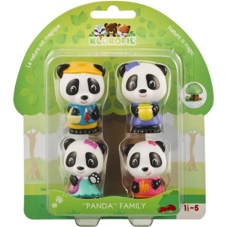 Lot 4 personnages - SOPHIE LA GIRAFE - Figurines Klorofil Panda - Bao