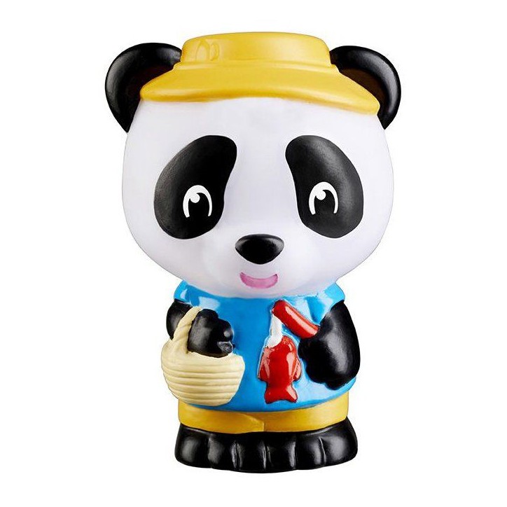 Lot 4 personnages - SOPHIE LA GIRAFE - Figurines Klorofil Panda - Bao - Jian - Tam - Poppy