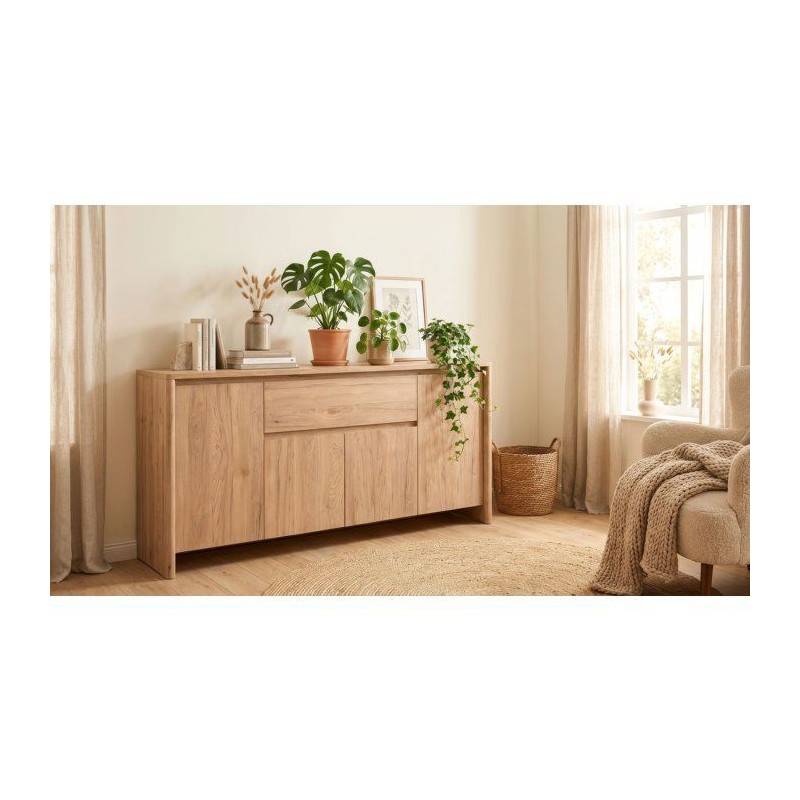Buffet GENF - Chene Jackson - 4 portes, 1 tiroir - 163,5 x 40 x 85 cm