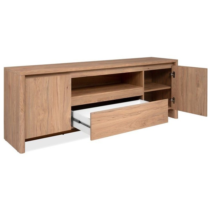 Meuble TV GENF - Chene Jackson - 2 portes, 1 tiroir et 1 niche - 163,5 x 40 x 59 cm Meuble TV GENF - Chene Jackson - 2 portes, 1 tiroir et 1 niche - 163,5 x 40 x 59 cm