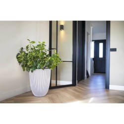 CAPI EUROPE Vase GROOVE - Ivoire - 34x46 cm - Résistant aux intempér
