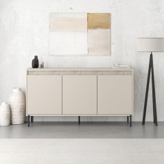 Buffet GRETA – Creme – 3 portes – 150 x 40 x 80 cm
