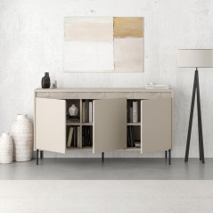 Buffet GRETA – Creme – 3 portes – 150 x 40 x 80 cm