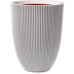 CAPI EUROPE Vase GROOVE - Ivoire - 46x58 cm - 100% recyclable