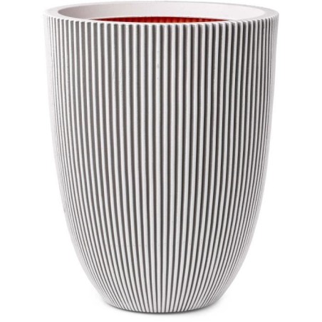 CAPI EUROPE Vase GROOVE - Ivoire - 46x58 cm - 100% recyclable