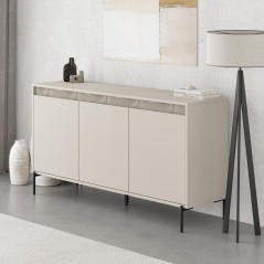 Buffet GRETA – Creme – 3 portes – 150 x 40 x 80 cm
