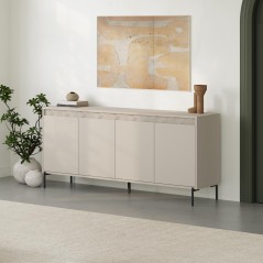 Buffet GRETA – Creme – 4 portes – 180 x 40 x 80 cm