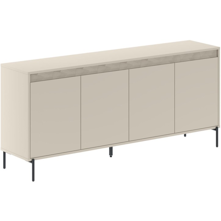 Buffet GRETA – Creme – 4 portes – 180 x 40 x 80 cm Buffet GRETA – Creme – 4 portes – 180 x 40 x 80 cm