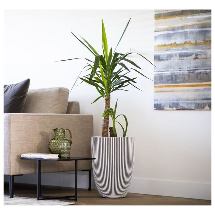 CAPI EUROPE Vase GROOVE - Ivoire - 46x58 cm - 100% recyclable CAPI EUROPE Vase GROOVE - Ivoire - 46x58 cm - 100% recyclable
