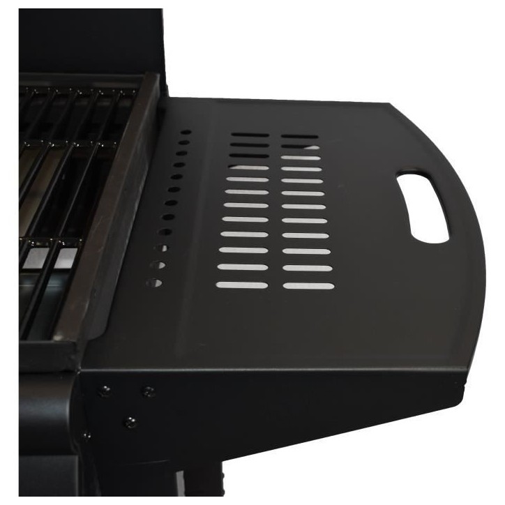 Barbecue a gaz - GRILL GARDEN - Noir - 4 brûleurs - Avec capot de protection - Allumage Piezo électrique Barbecue a gaz - GRILL GARDEN - Noir - 4 brûleurs - Avec capot de protection - Allumage Piezo électrique