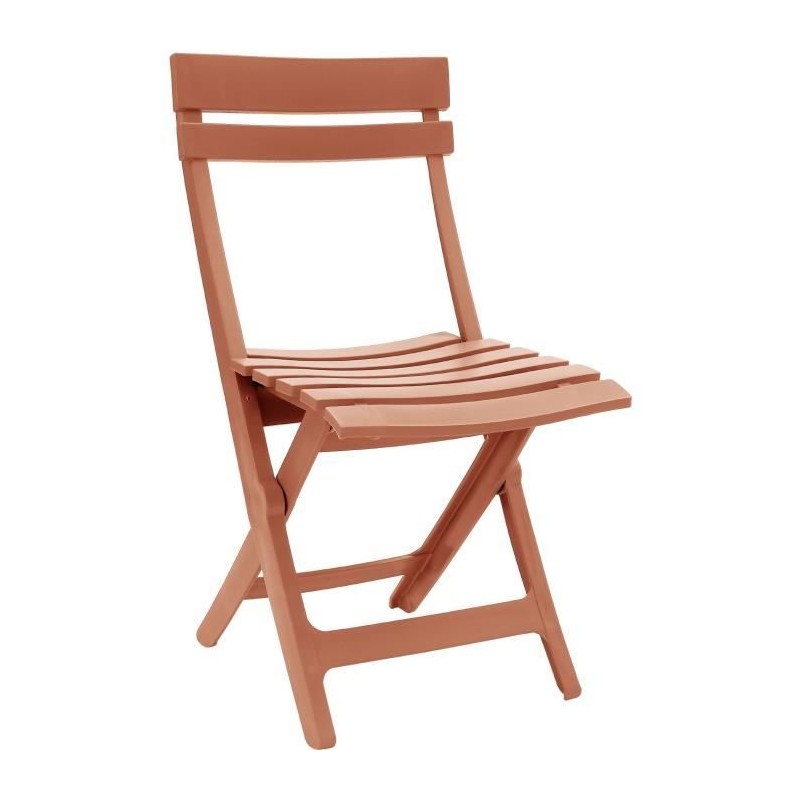 Chaise pliante - GROSFILLEX - MIAMI - Terracotta