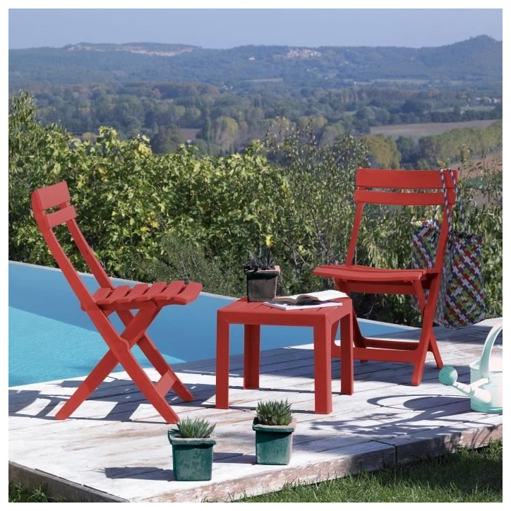 Chaise pliante - GROSFILLEX - MIAMI - Terracotta Chaise pliante - GROSFILLEX - MIAMI - Terracotta