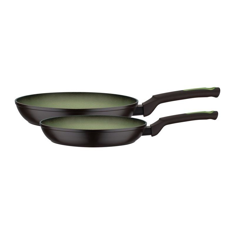 Set de 2 poeles - Induction - GSW - AVOCADO - Ø 24 et 28 cm - Alumini